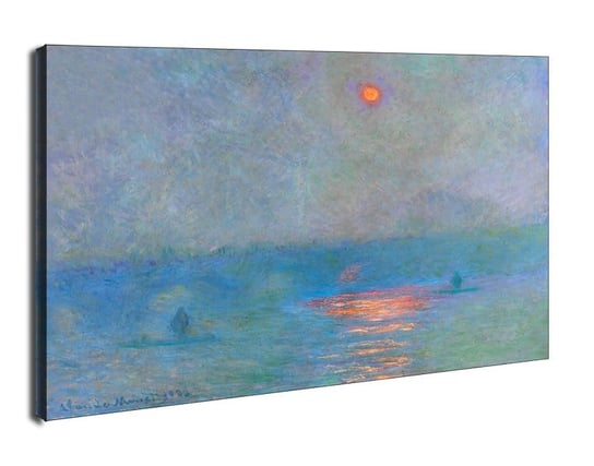 Obraz na płótnie Waterloo bridge sunlight in the fog, Claude Monet, 100x70 cm Galeria Plakatu