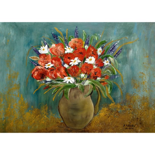 Obraz na płótnie: Wazon z kwiatami, 100x70 cm Art-Canvas
