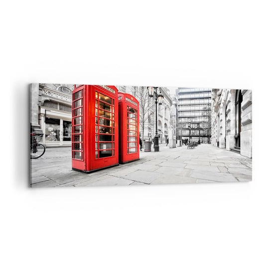 Obraz na płótnie - Welcome to London - 100x40cm - Miasta Londyn Architektura - Nowoczesny foto obraz w ramie do salonu do sypialni ARTTOR ARTTOR