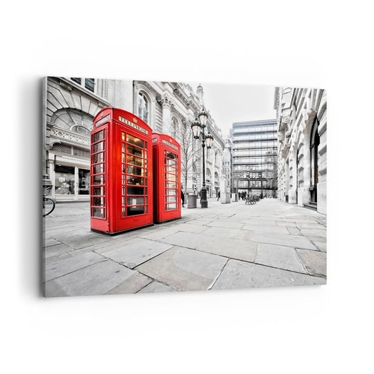 Obraz na płótnie - Welcome to London - 100x70cm - Miasta Londyn Architektura - Nowoczesny foto obraz w ramie do salonu do sypialni ARTTOR ARTTOR