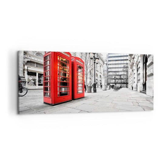 Obraz na płótnie - Welcome to London - 120x50cm - Miasta Londyn Architektura - Nowoczesny obraz na ścianę do salonu do sypialni ARTTOR ARTTOR