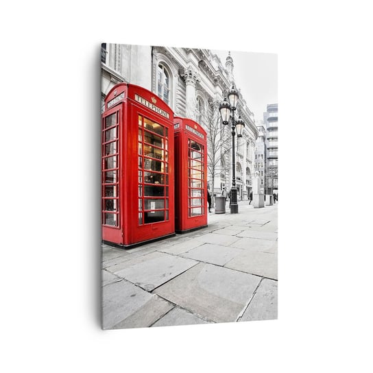 Obraz na płótnie - Welcome to London - 70x100cm - Miasta Londyn Architektura - Nowoczesny foto obraz w ramie do salonu do sypialni ARTTOR ARTTOR