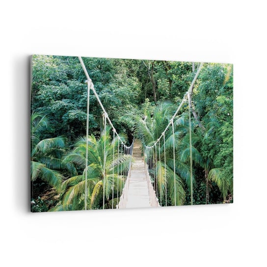 Obraz na płótnie - Welcome to the jungle! - 100x70cm - Krajobraz Dżungla Honduras - Nowoczesny foto obraz w ramie do salonu do sypialni ARTTOR ARTTOR