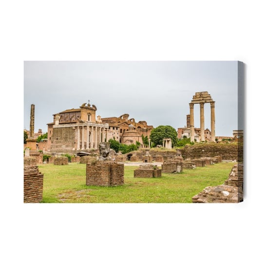 Obraz Na Płótnie Widok 3D Na Forum Romanum 90x60 NC Inna marka