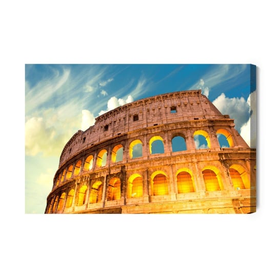Obraz Na Płótnie Widok Z Dołu Na Koloseum 120x80 Inna marka