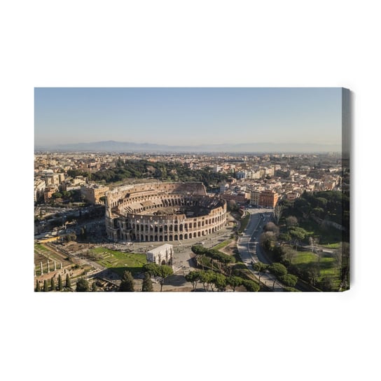 Obraz Na Płótnie Widok Z Lotu Ptaka Na Koloseum 120x80 Inna marka