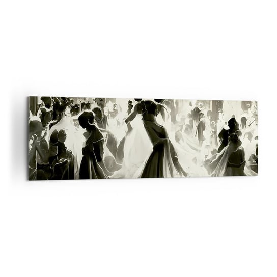 Obraz na płótnie - Wielka maskarada - 160x50cm - Bal   Wesele Romantyczne - Nowoczesny foto obraz w ramie do salonu do sypialni ARTTOR ARTTOR