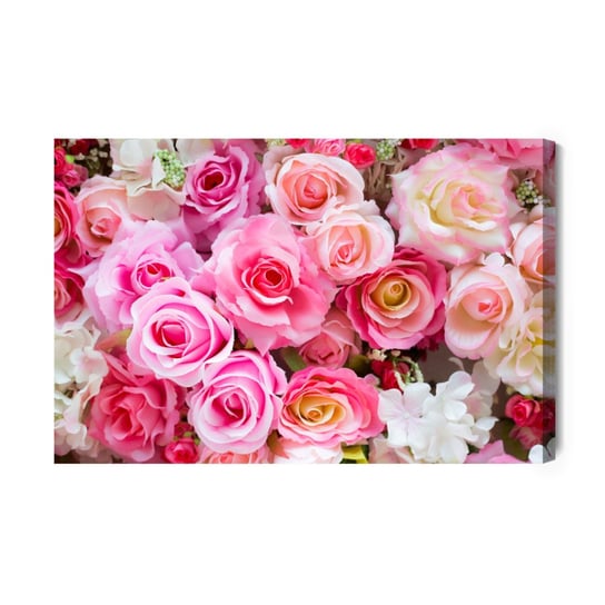 Obraz Na Płótnie Wielobarwne Róże 3D 40x30 Inna marka