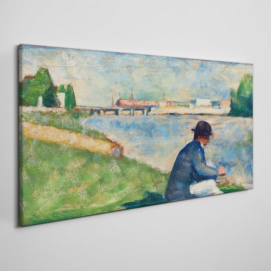 Obraz Na Płótnie Woda ludzie malarstwo 100x50 cm Coloray