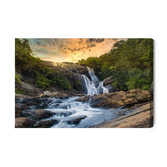 Obraz Na Płótnie Wodospady Bakera Na Sri Lance 120x80 NC Inna marka