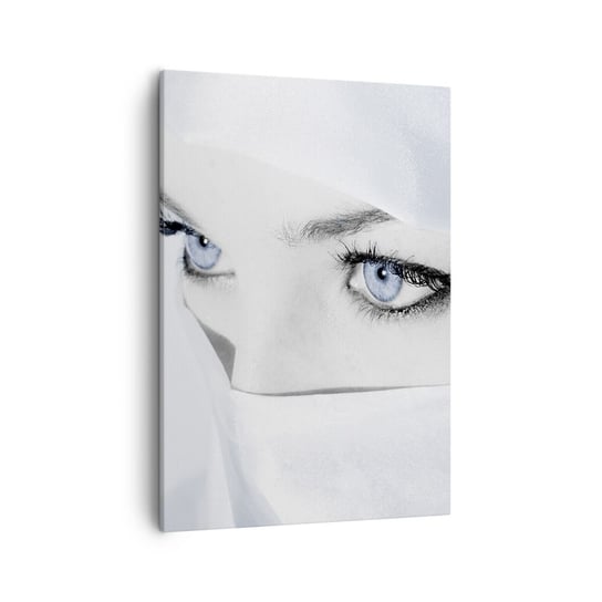 Obraz na płótnie - Wprost z tysiąca i jednej nocy - 50x70cm - Kobieta Oczy Kultura - Nowoczesny Canvas obraz do salonu do sypialni ARTTOR ARTTOR