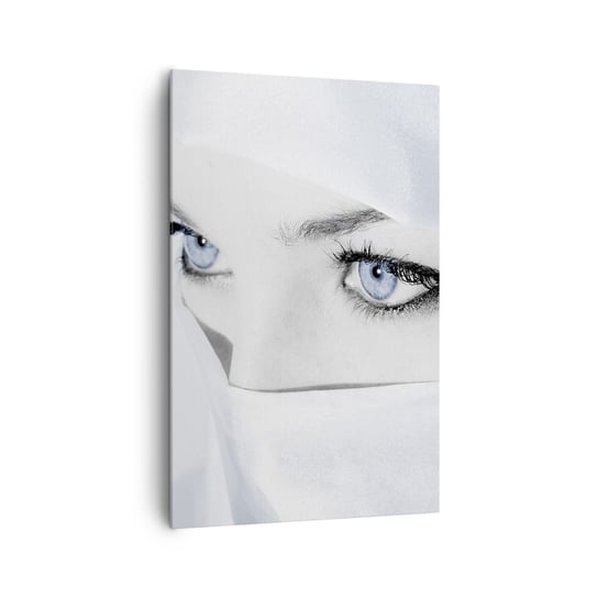 Obraz na płótnie - Wprost z tysiąca i jednej nocy - 80x120cm - Kobieta Oczy Kultura - Nowoczesny obraz na ścianę do salonu do sypialni ARTTOR ARTTOR