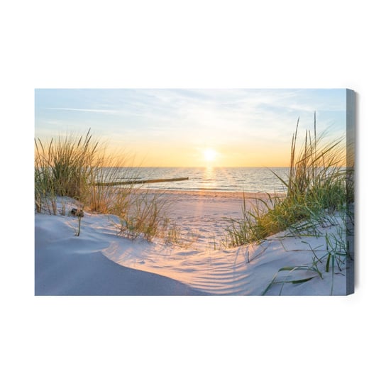 Obraz Na Płótnie Wschód Słońca Na Piaszczystej Plaży 70x50 NC Inna marka