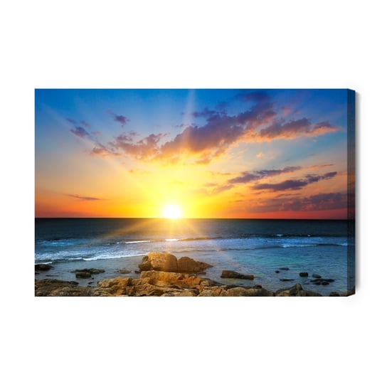 Obraz Na Płótnie Wschód Słońca Nad Brzegiem Morza 100x70 Inna marka