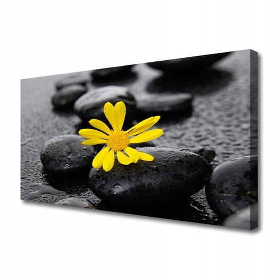 Obraz na Płótnie - Wydruk na canvasie - Żółty Kwiat Spa Przyroda 100x50 Inna marka