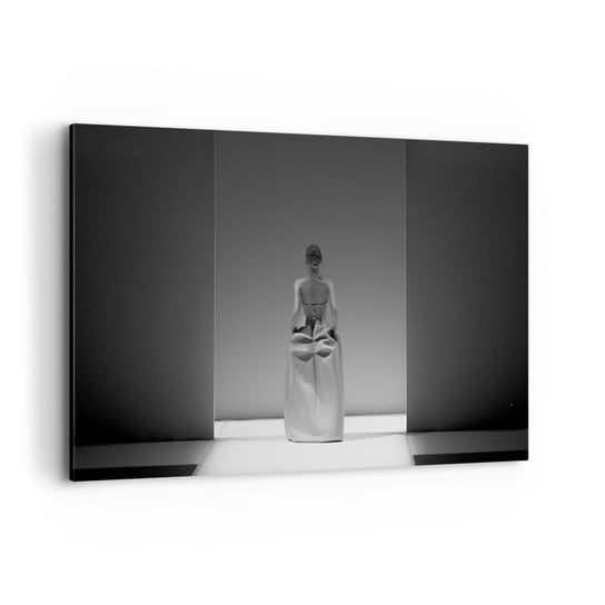 Obraz na płótnie - Wyrafinowana prostota - 120x80cm - Moda Kobieta Suknia - Nowoczesny obraz na ścianę do salonu do sypialni ARTTOR ARTTOR
