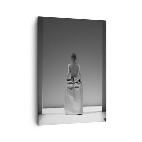 Obraz na płótnie - Wyrafinowana prostota - 50x70cm - Moda Kobieta Suknia - Nowoczesny Canvas obraz do salonu do sypialni ARTTOR ARTTOR