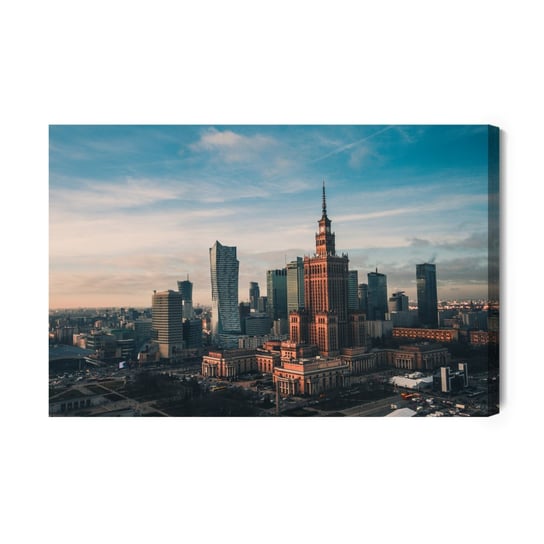 Obraz Na Płótnie Wysokie Budynki Warszawy 100x70 NC Inna marka