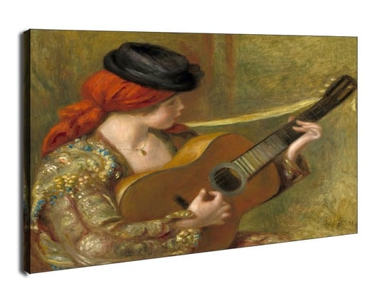 Obraz na płótnie Young Spanish Woman with a Guitar, Auguste Renoir, 50x40 cm Galeria Plakatu