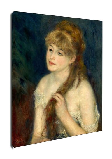Obraz na płótnie Young Woman Braiding Her Hair, Auguste Renoir, 90x120 cm Galeria Plakatu