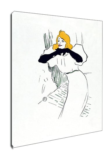 Obraz na płótnie Yvette Guilbert, Henri de Toulouse-Lautrec, 40x60 cm Galeria Plakatu