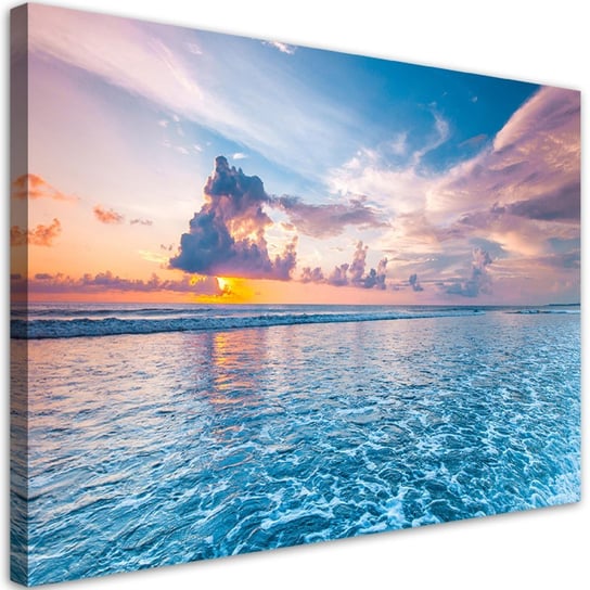 Obraz na płótnie, Zachód słońca nad morzem - 120x80 Inna marka