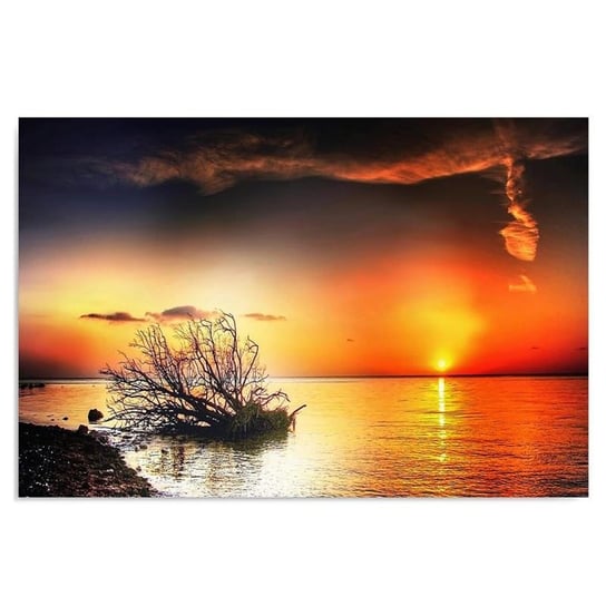 Obraz na płótnie, Zachód słońca nad morzem 4, 70x50 cm Feeby