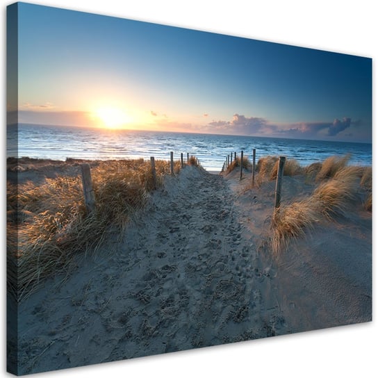 Obraz na płótnie, Zachód słońca nad morzem - 90x60 Inna marka