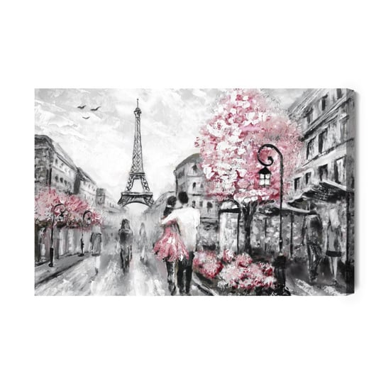 Obraz Na Płótnie Zakochani Na Ulicach Paryża 90x60 Inna marka