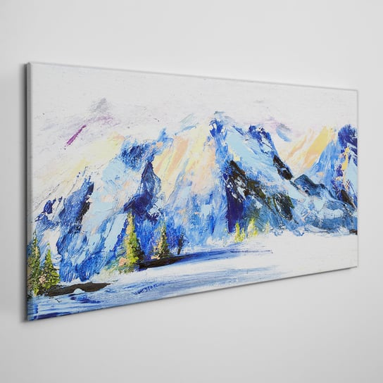 Obraz Na Płótnie Zima śnieg góry przyroda 100x50 Coloray