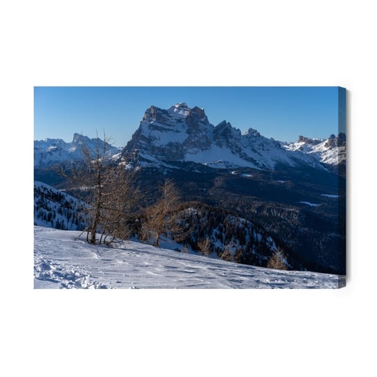 Obraz Na Płótnie Zimowy Pejzaż Górski 3D 120x80 NC Inna marka