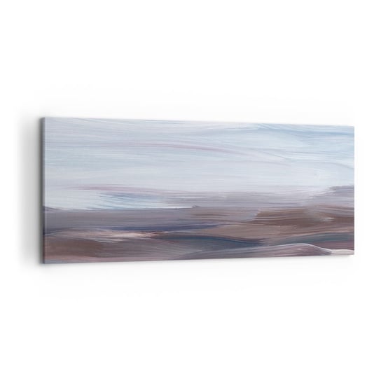 Obraz na płótnie - Żywioły: woda - 120x50cm - Farba Sztuka Minimalizm - Nowoczesny obraz na ścianę do salonu do sypialni ARTTOR ARTTOR