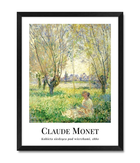 Obraz na ścianę do jadalni restauracji baru reprodukcja kobieta Claude Monet 32x42 cm iWALL studio