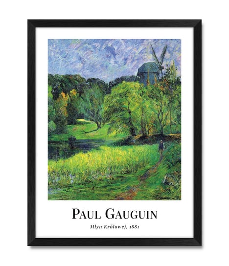 Obraz na ścianę do kuchni reprodukcja natura Młyn Królowej Paul Gauguin 32x42 cm iWALL studio