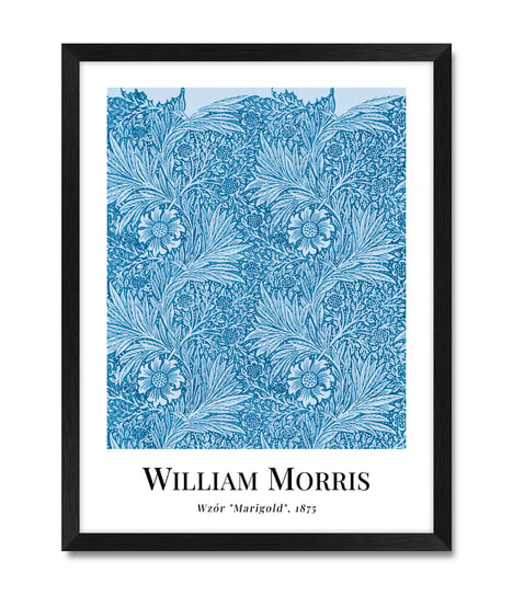 Obraz na ścianę do kuchni tapeta reprodukcja Marigold William Morris 32x42 cm iWALL studio