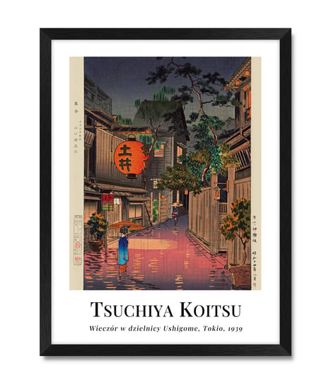 Obraz na ścianę plakat reprodukcja styl japoński orientalny do salonu Tokio 32x42 cm iWALL studio