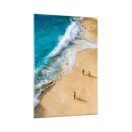 Obraz na szkle - A potem słońce, plaża… - 70x100cm - Plaża Brzeg Morski Morze - Nowoczesny foto szklany obraz do salonu do sypialni ARTTOR ARTTOR