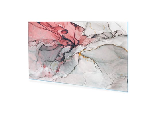 Obraz na szkle akrylowym HOMEPRINT Biało różowy marmur, luksus 100x50 cm HOMEPRINT