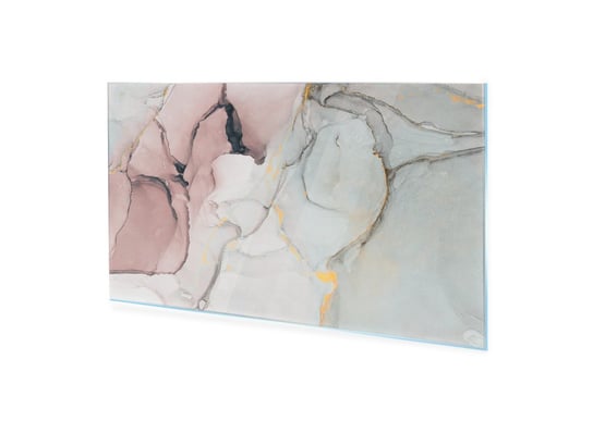 Obraz na szkle akrylowym HOMEPRINT Biało różowy marmur, luksus 140x70 cm HOMEPRINT