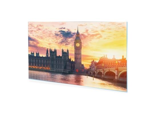 Obraz Na Szkle Akrylowym Homeprint Big Ben I Izba Parlamentu 100X50 Cm HOMEPRINT