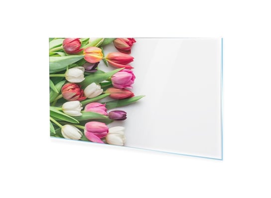 Obraz na szkle akrylowym HOMEPRINT Bukiet kolorowych tulipanów 100x50 cm HOMEPRINT