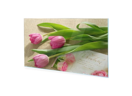 Obraz na szkle akrylowym HOMEPRINT Bukiet tulipanów 140x70 cm HOMEPRINT