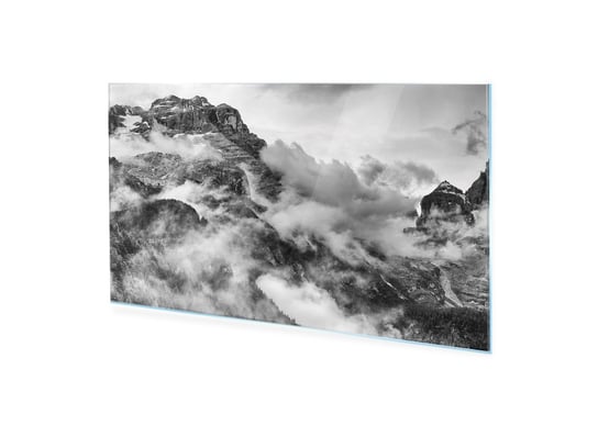 Obraz na szkle akrylowym HOMEPRINT Czarno-białe Dolomity gór 140x70 cm HOMEPRINT