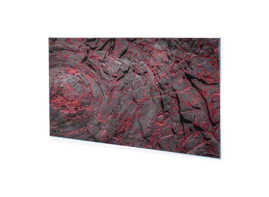Obraz na szkle akrylowym HOMEPRINT Czarno-czerwone skały 120x60 cm HOMEPRINT