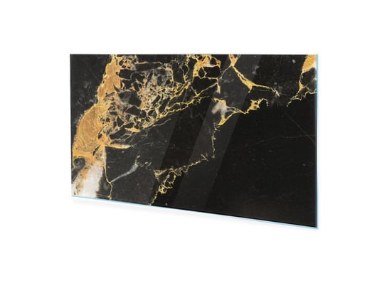 Obraz Na Szkle Akrylowym Homeprint Czarno-Złoty Marmur, Luksus 100X50 Cm HOMEPRINT