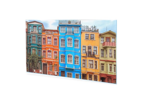 Obraz na szkle akrylowym HOMEPRINT Kolorowe domy, Turcja 120x60 cm HOMEPRINT