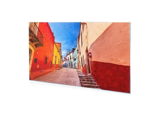 Obraz Na Szkle Akrylowym Homeprint Kolorowe Domy W Meksyku 140X70 Cm HOMEPRINT