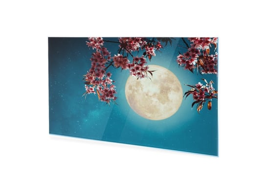 Obraz Na Szkle Akrylowym Homeprint Kwiat Wiśni Na Nocnym Niebie 120X60 Cm HOMEPRINT