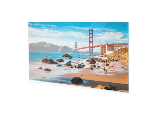 Obraz na szkle akrylowym HOMEPRINT Most Golden Gate o zachodzie 120x60 cm HOMEPRINT
