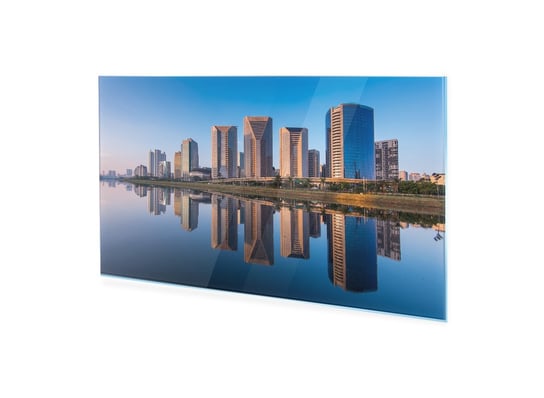 Obraz Na Szkle Akrylowym Homeprint Odbicie Miasta Sao Paulo 140X70 Cm HOMEPRINT